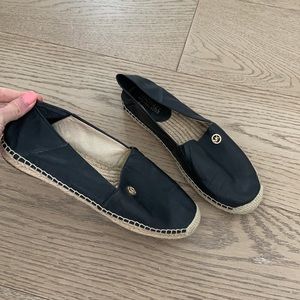 MICHAEL KORS - black espadrille slip ons